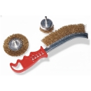 Messing Topf-Drahtbürste Scheibenbürste Bremssattelbürste 3 tlg. Bohrmaschine